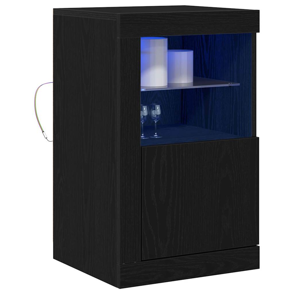 Side Cabinet Black oak 41 x 37 x 67 cm Engineered Wood
