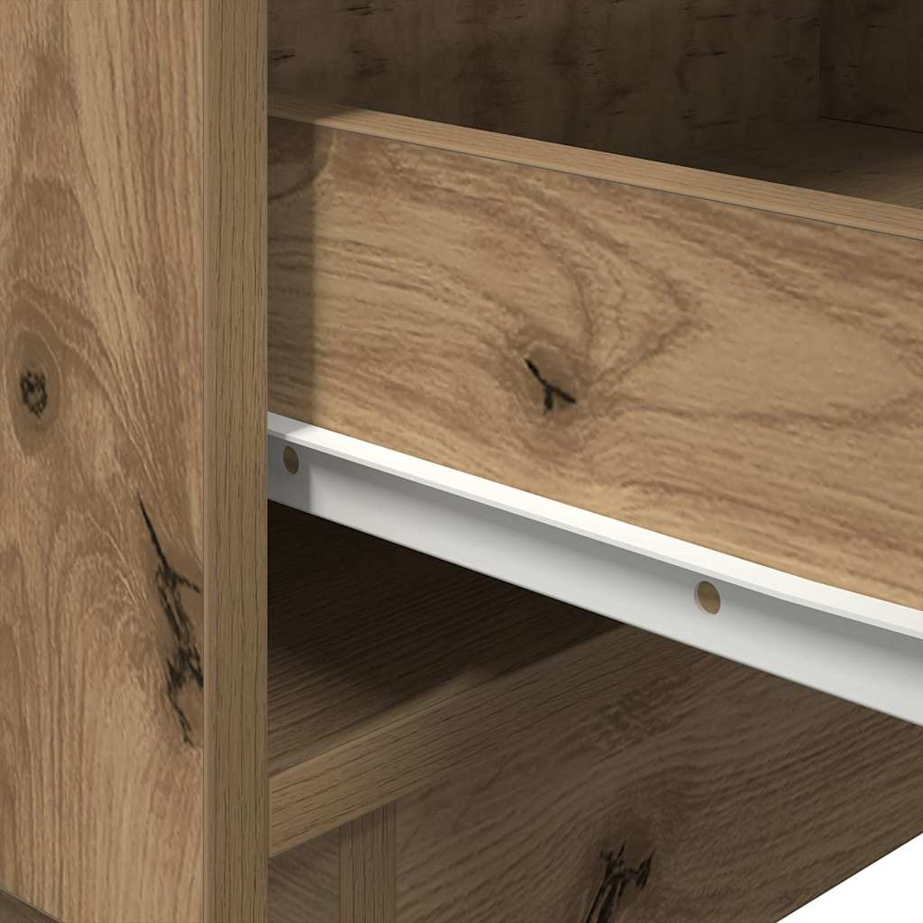 Bedside Cabinet with Drawer Artisan oak