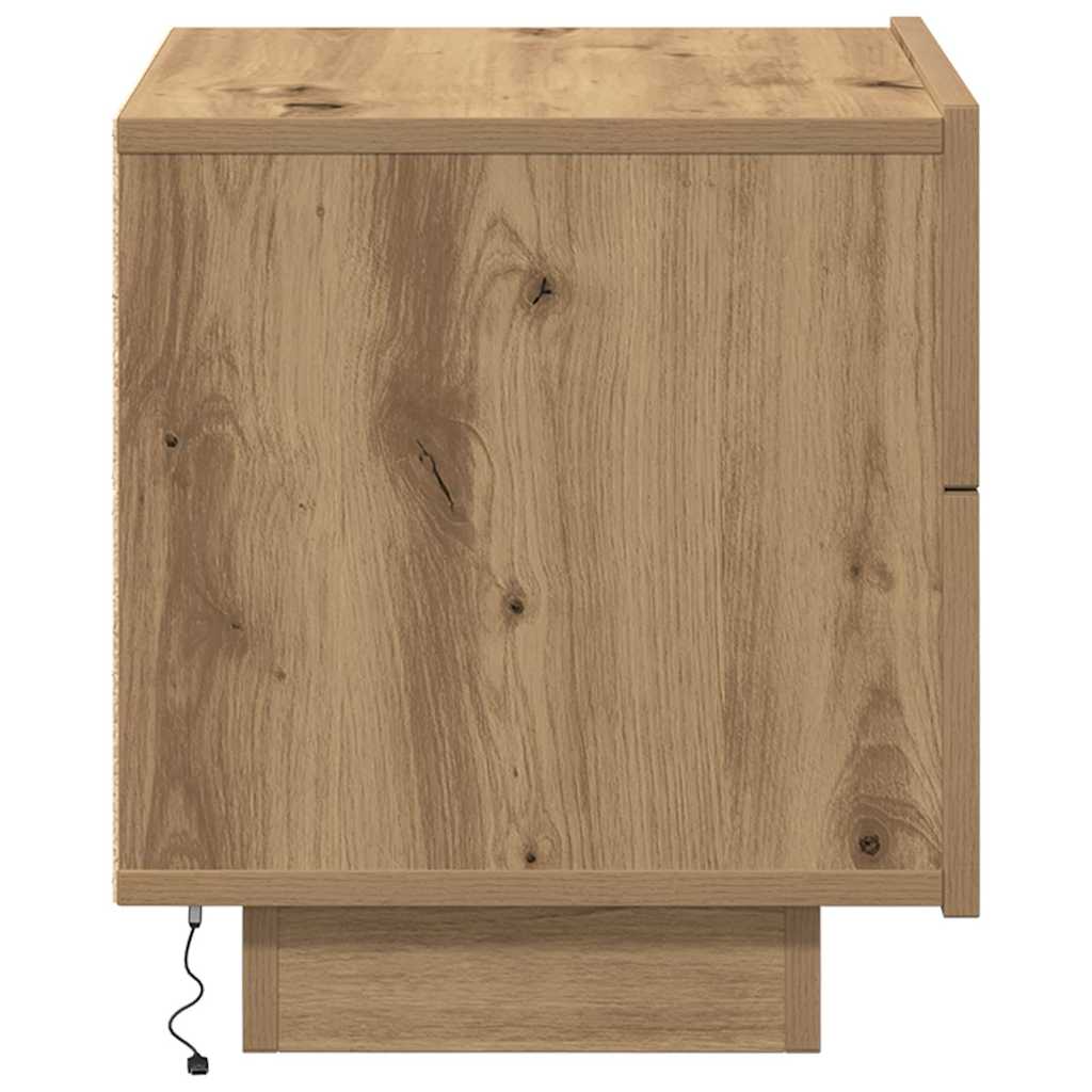Bedside Cabinet Artisan oak 70 x 36 x 40.5 cm Engineered wood