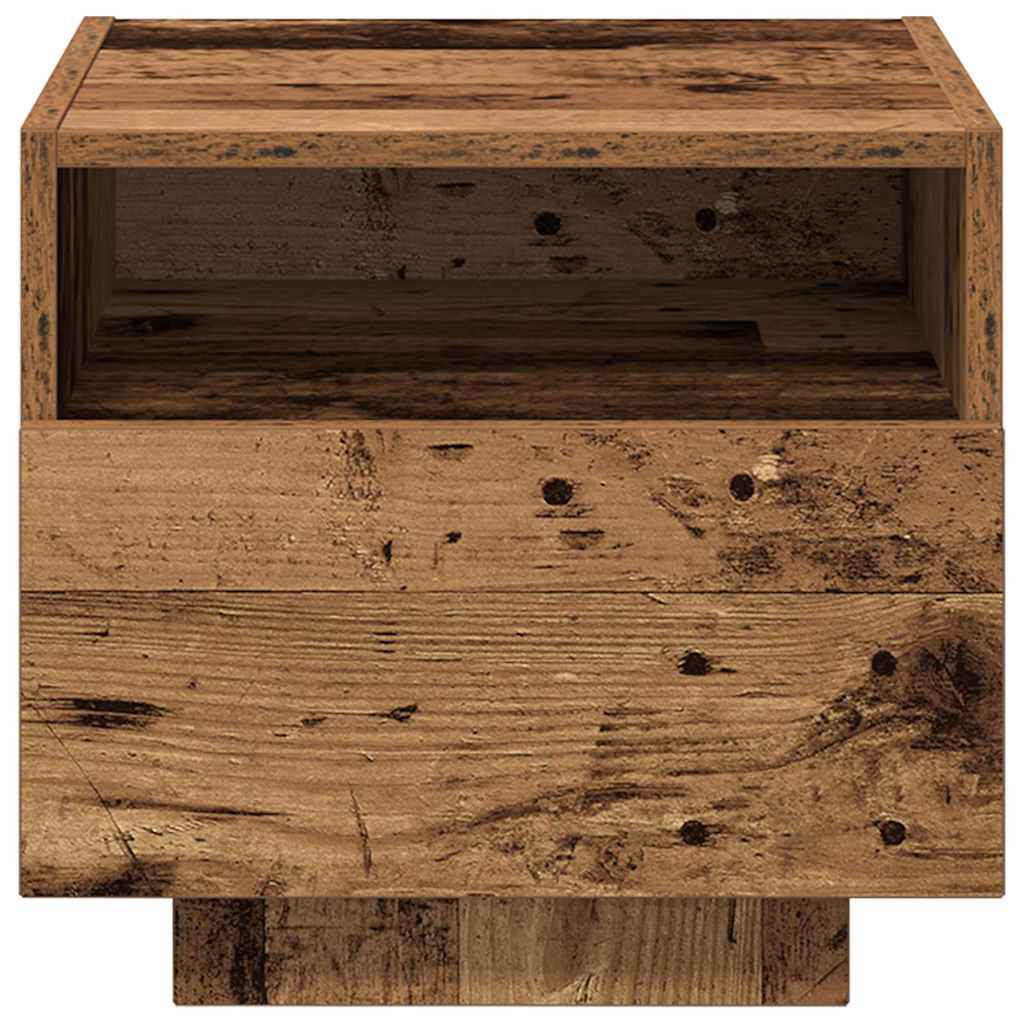 Bedside Cabinet 2 pcs Old wood 40 x 39 x 37 cm Engineered wood
