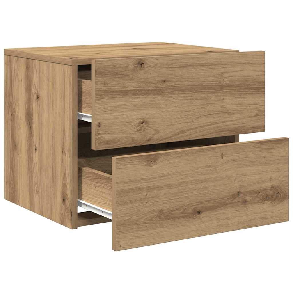 Wall-mounted Bedside Cabinet Artisan oak 50 x 39 x 41 cm