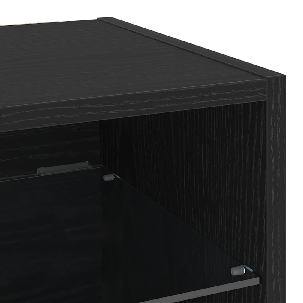 TV Cabinet Black 30 x 28.5 x 30 cm Engineered wood