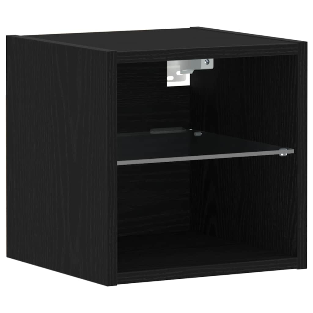 TV Cabinet Black 30 x 28.5 x 30 cm Engineered wood