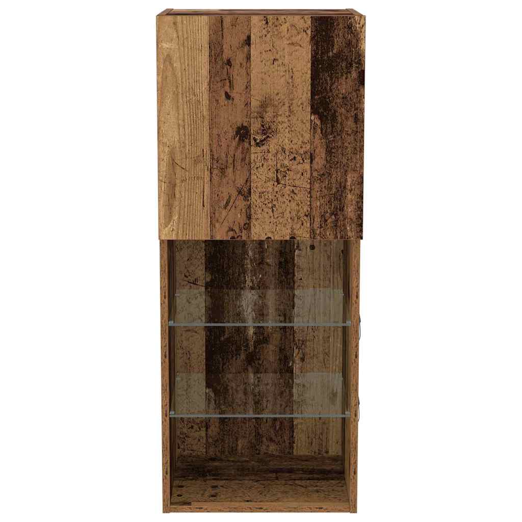 Wall-mounted TV Cabinet Old Wood 40.5 x 30 x 102 cm