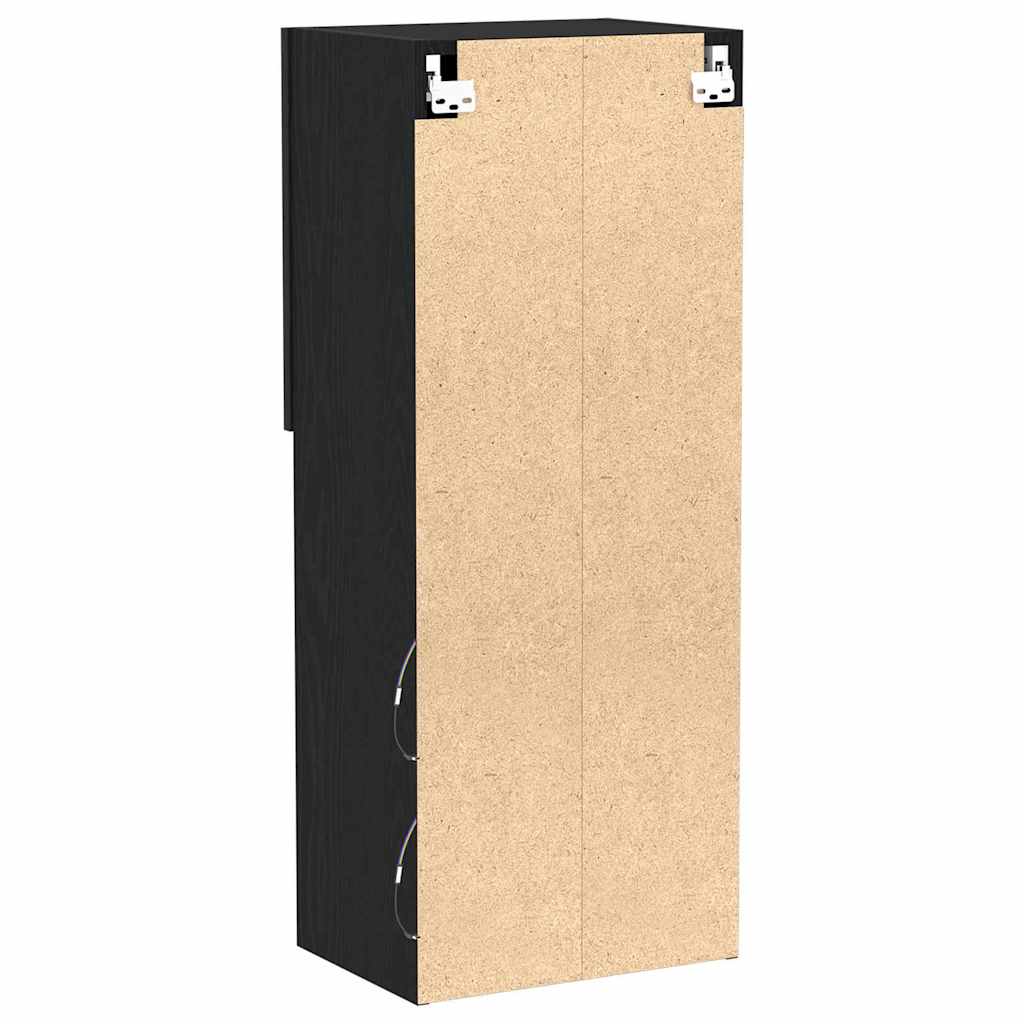 Wall-mounted TV Cabinet Black Oak 40.5 x 30 x 102 cm