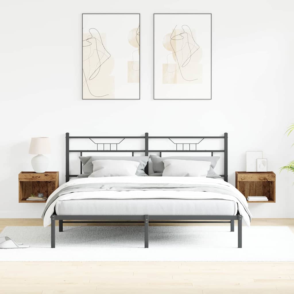 TV Cabinet 2 pcs Old wood 40 x 30 x 30 cm Engineered Wood