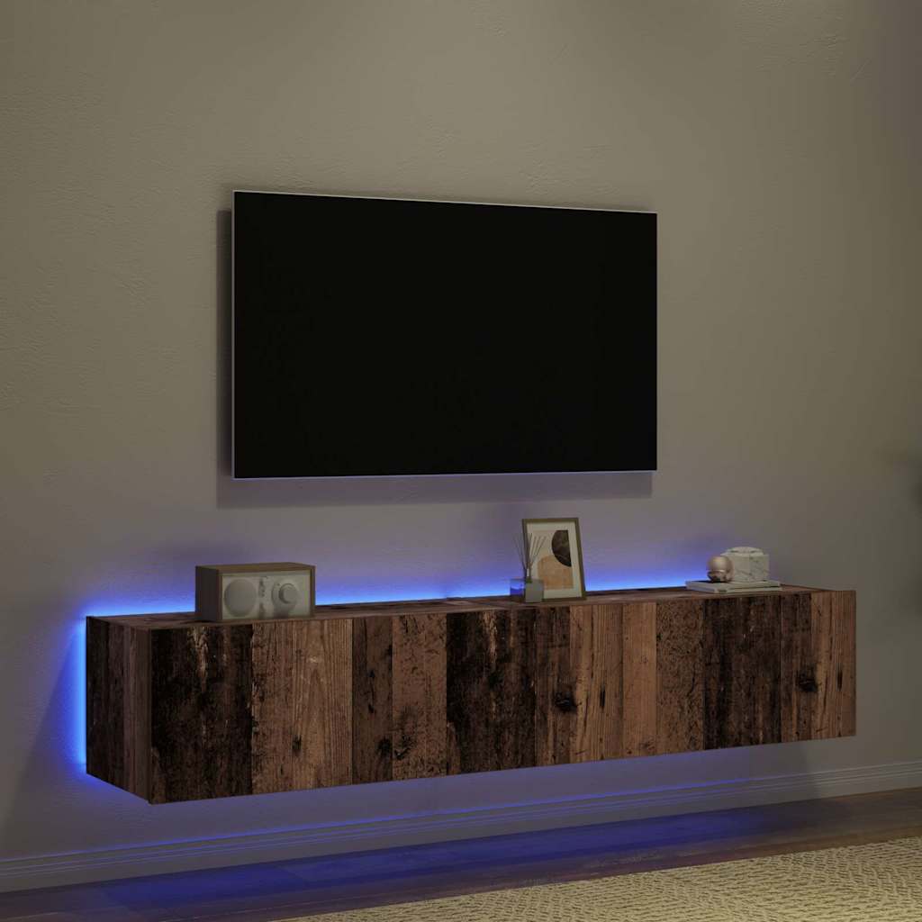 TV Wall Cabinet Old wood 80 x 35 x 31 cm Engineered wood