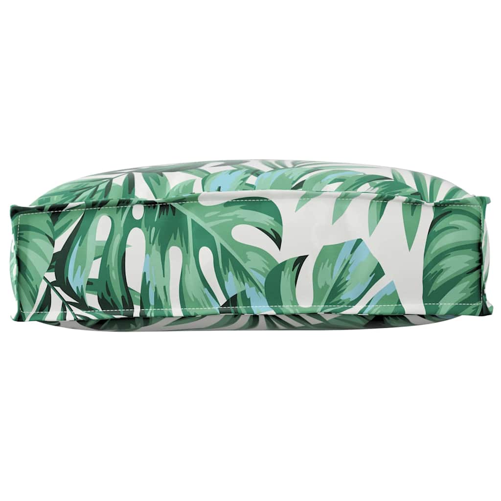 Pallet Cushion for Backrest Floral Leaf pattern 50 x 40 x 12 cm