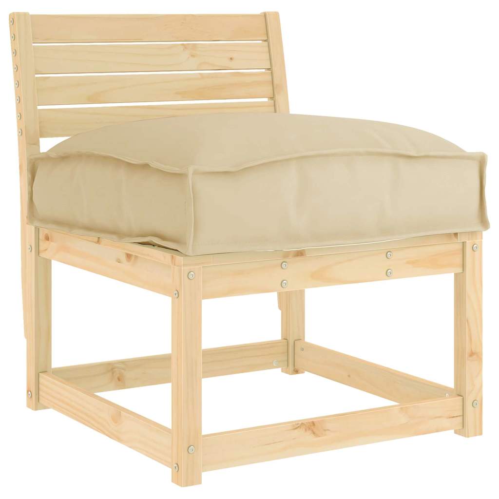 Pallet Cushion for suitable for Seat Beige 50 x 50 x 12 cm