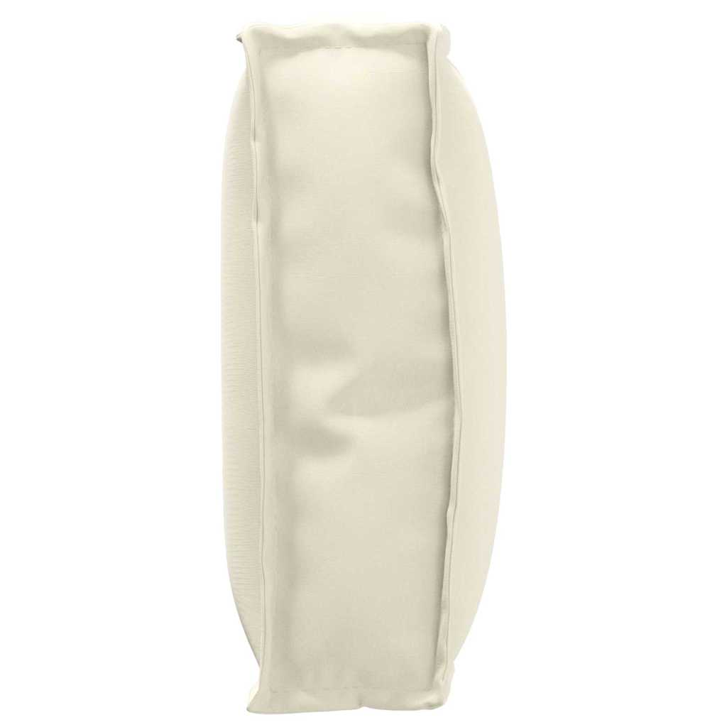 Pallet Cushion for Backrest Cream 60 x 40 x 12 cm Oxford fabric