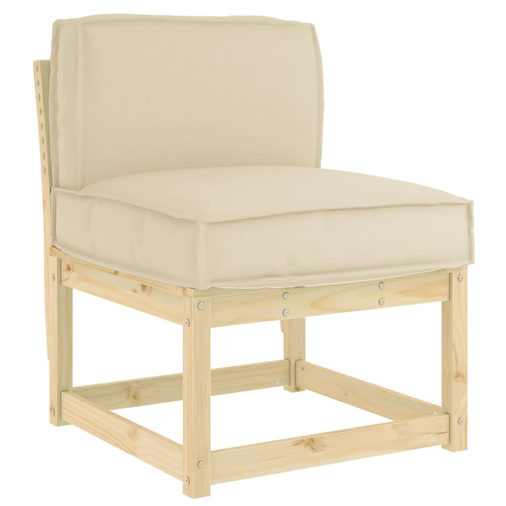 Pallet Cushion for Backrest Beige 60 x 40 x 12 cm Oxford fabric