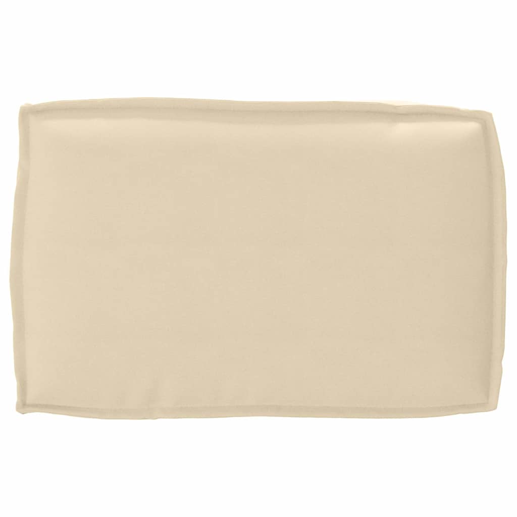 Pallet Cushion for Backrest Beige 60 x 40 x 12 cm Oxford fabric