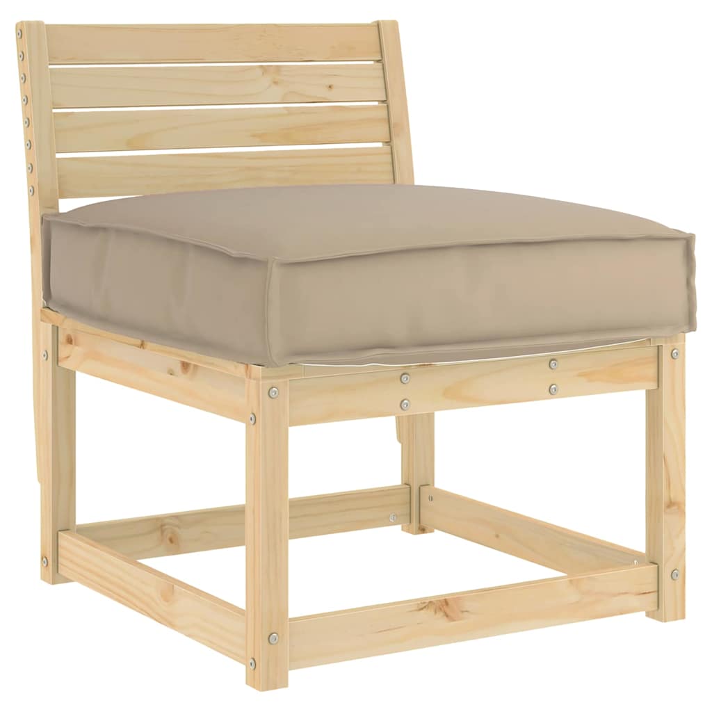 Pallet Cushion for suitable for Seat Taupe 60 x 60 x 12 cm
