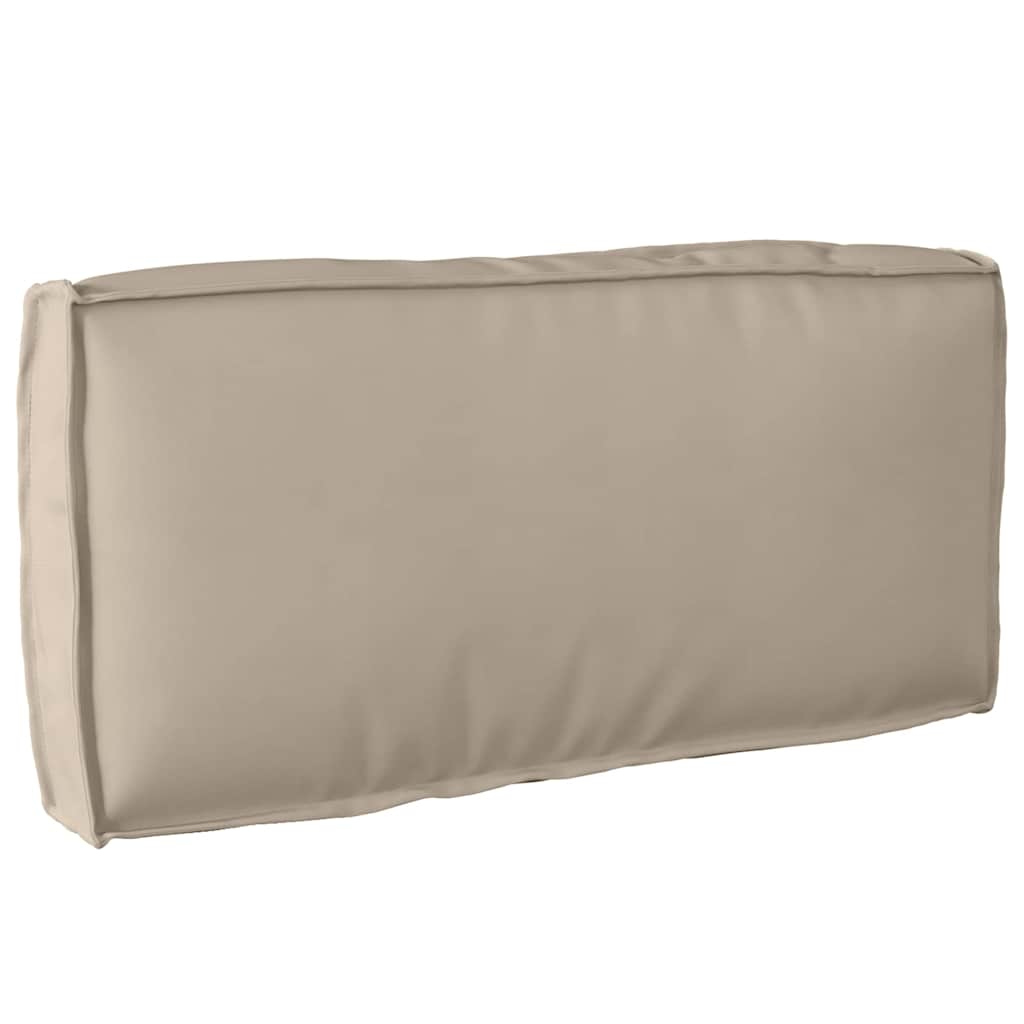 Pallet Cushion for Backrest Taupe 80 x 40 x 12 cm Oxford fabric