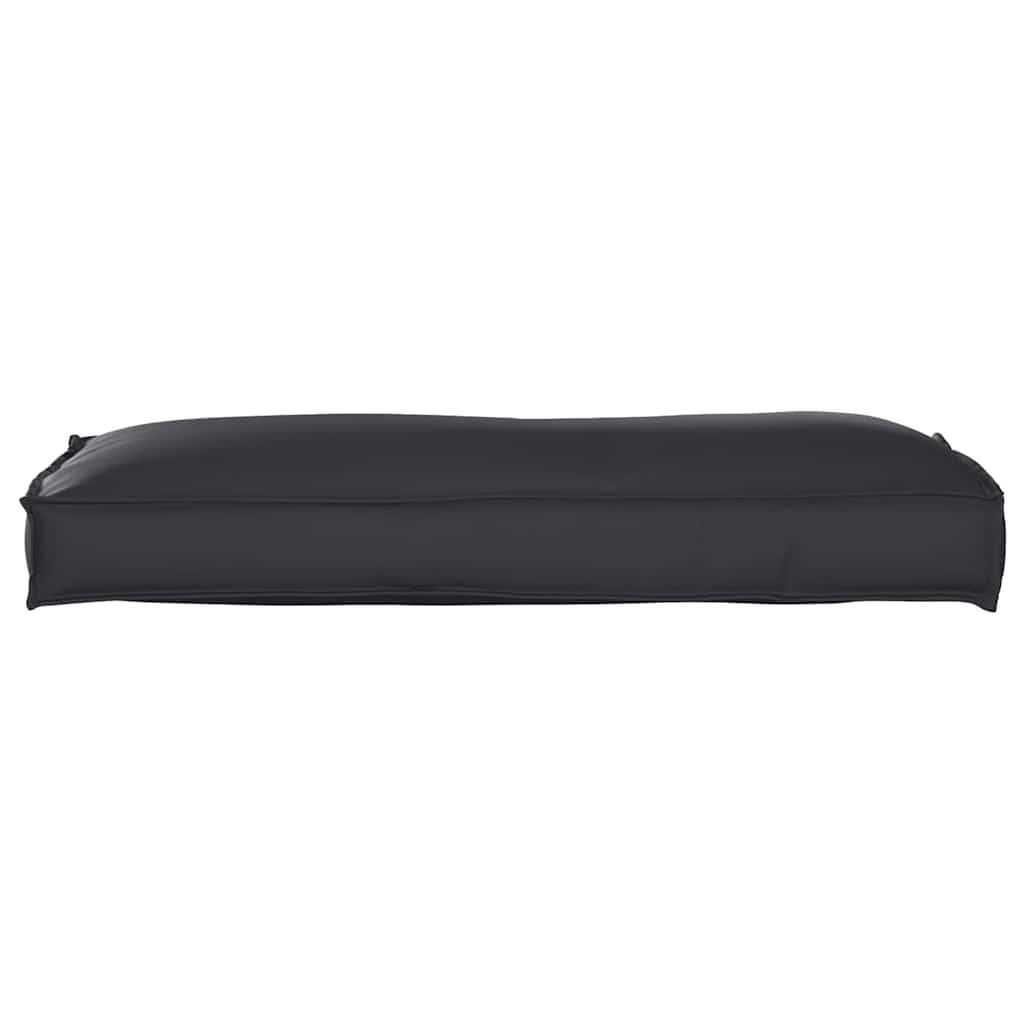 Pallet Cushion for Backrest with Pillow Black 120 x 40 x 12 cm