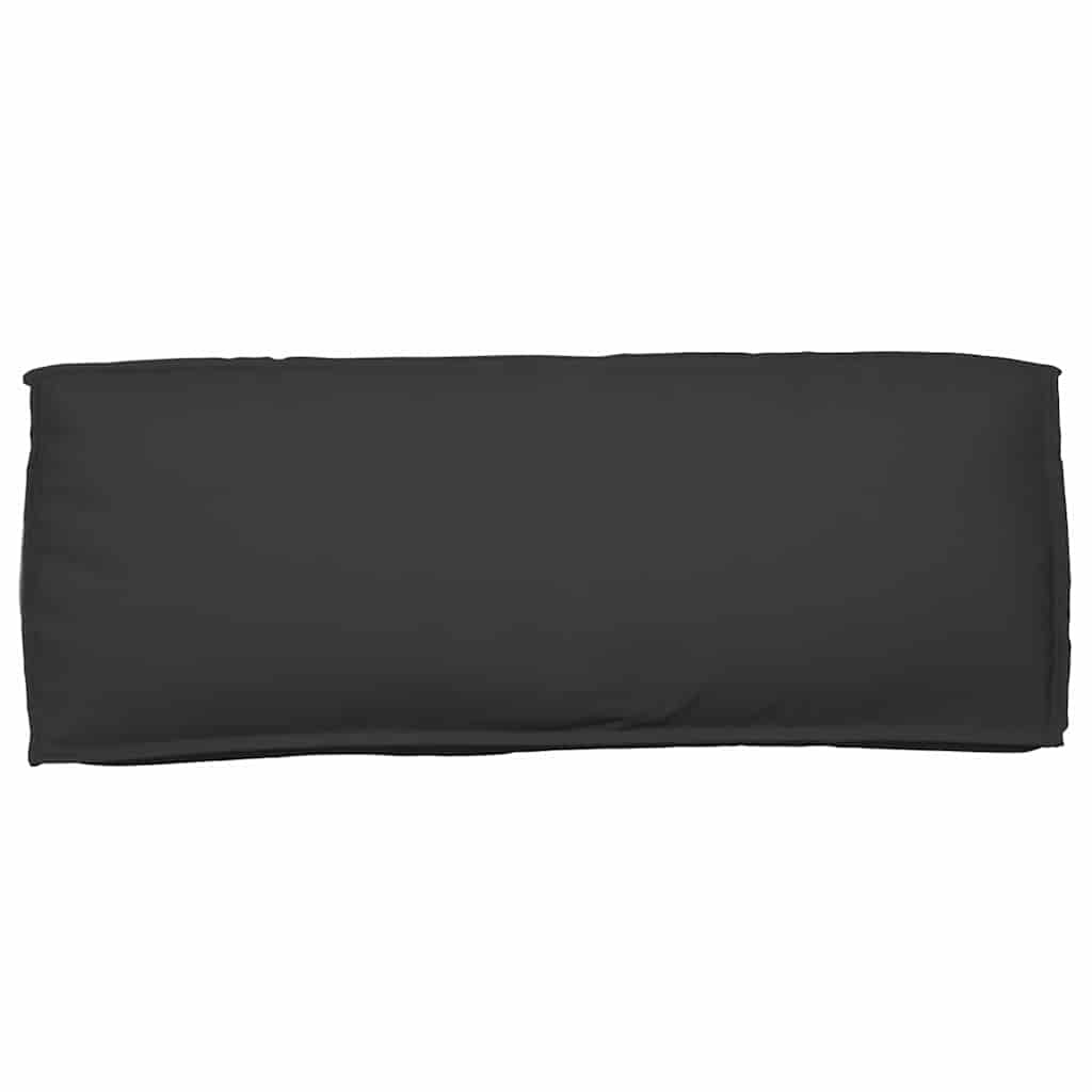 Pallet Cushion for Backrest with Pillow Black 120 x 40 x 12 cm