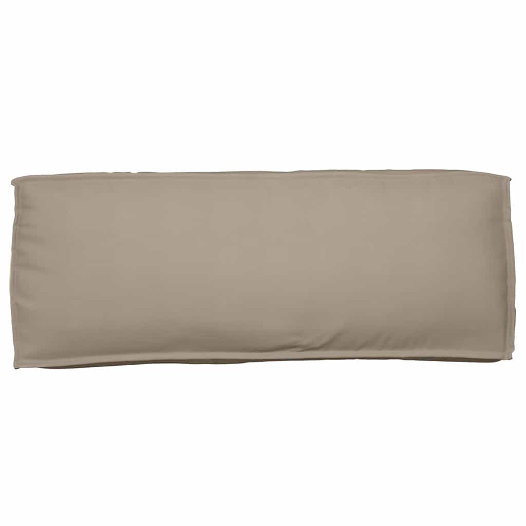 Pallet Cushion for Backrest with Pillow Taupe 120 x 40 x 12 cm