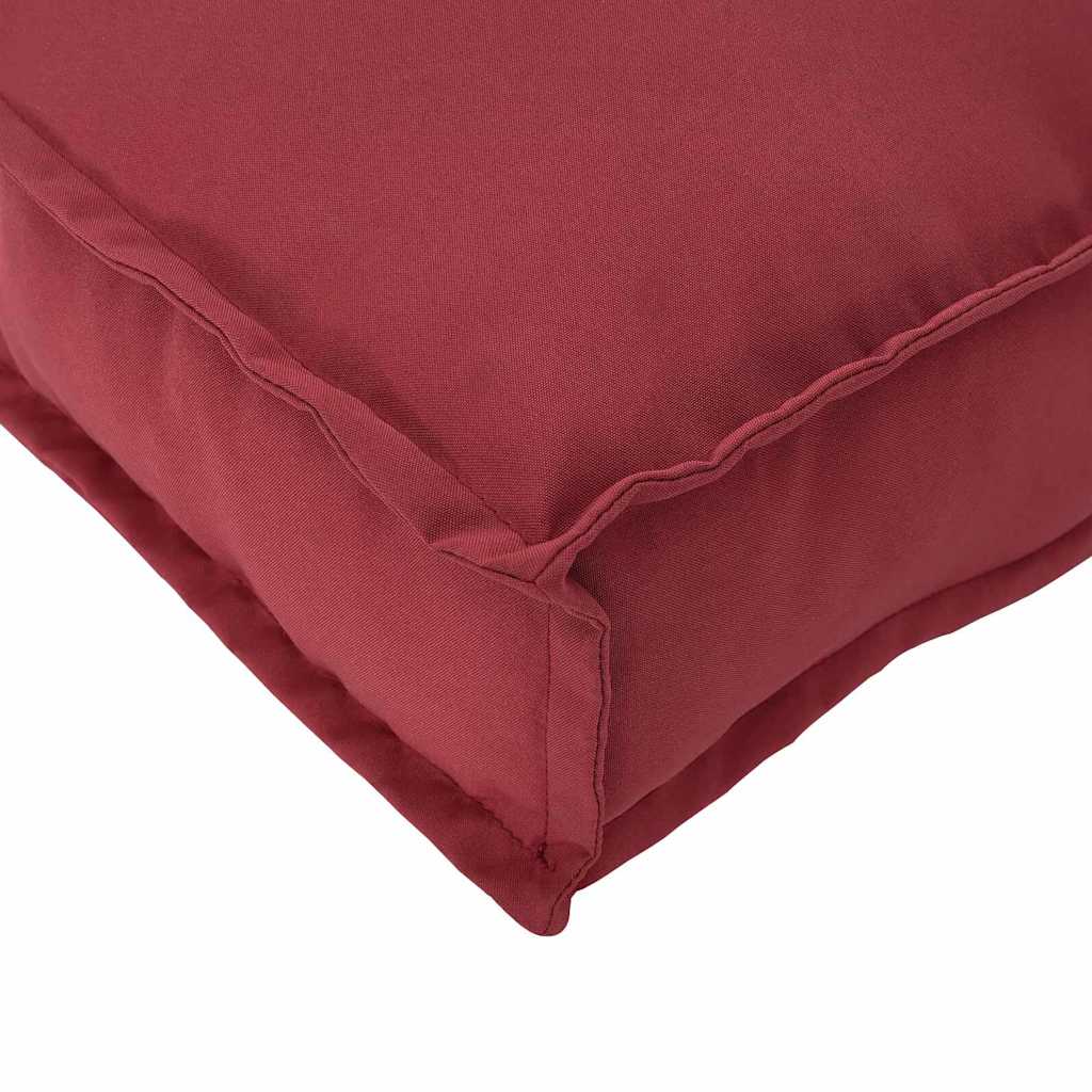 Pallet Cushion for Backrest Wine Red 120 x 40 x 12 cm