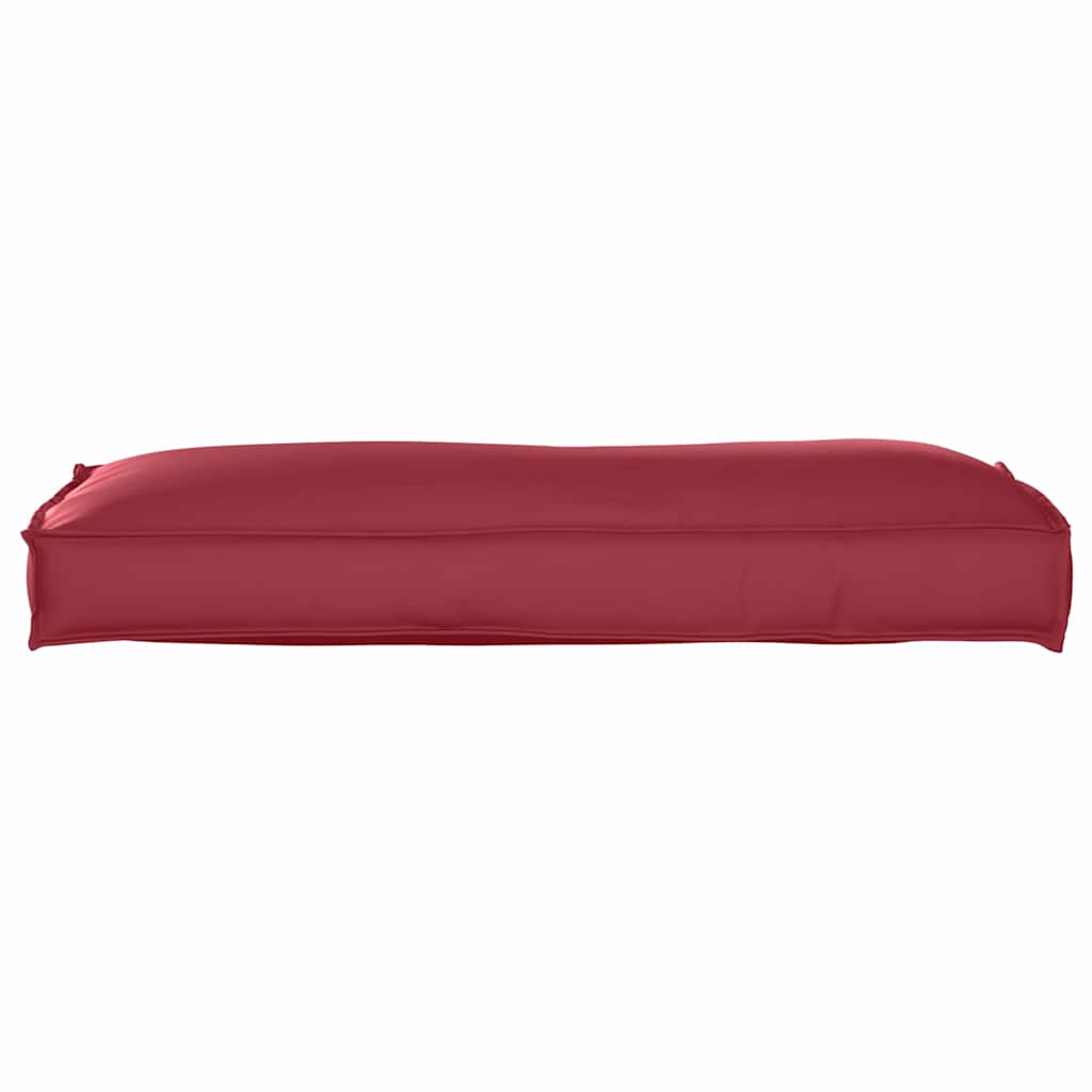 Pallet Cushion for Backrest Wine Red 120 x 40 x 12 cm