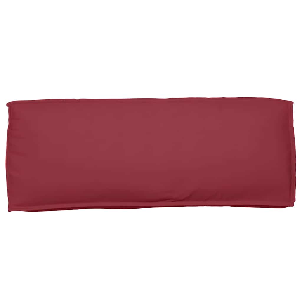 Pallet Cushion for Backrest Wine Red 120 x 40 x 12 cm