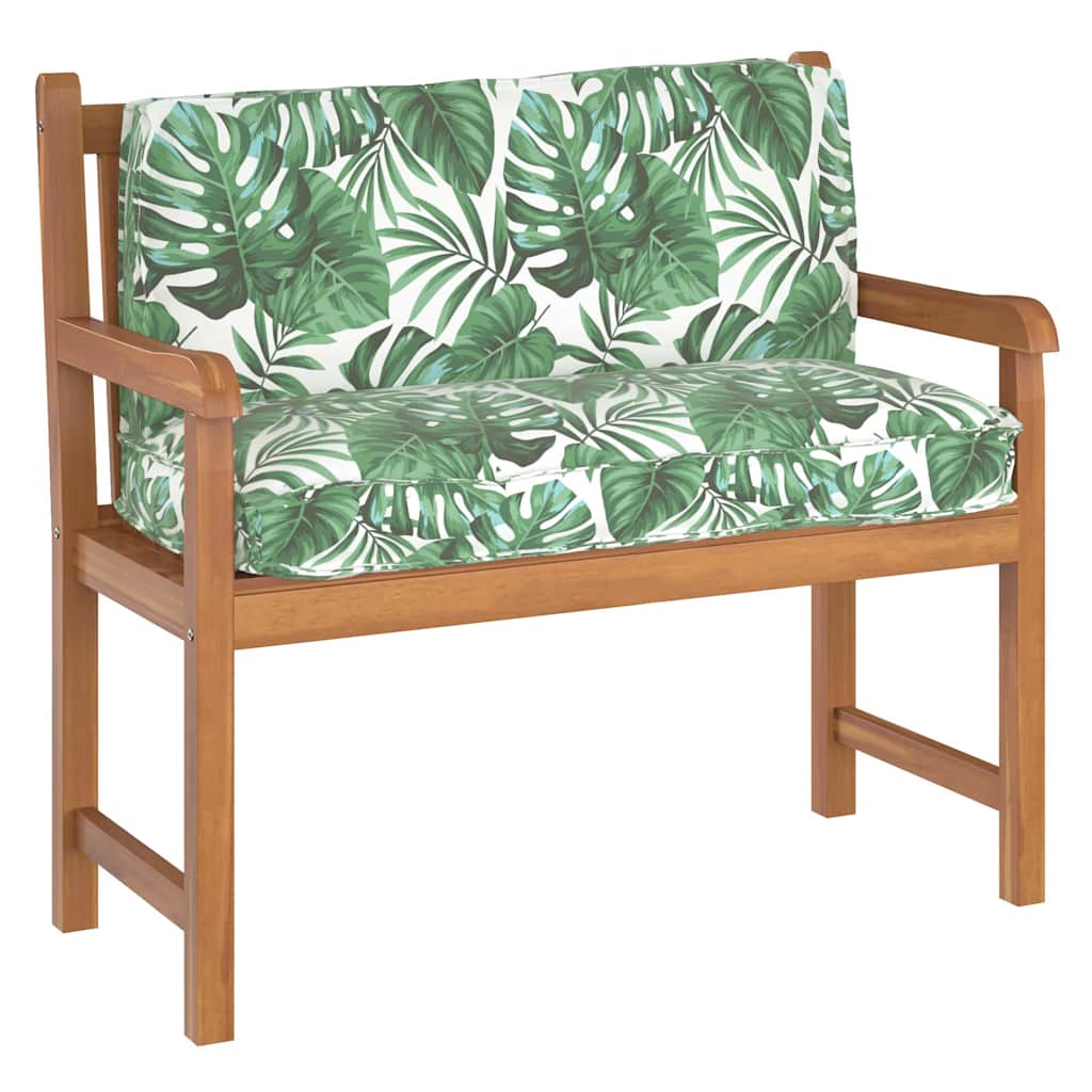 Pallet Cushion for Backrest Leaf pattern 120 x 40 x 12 cm