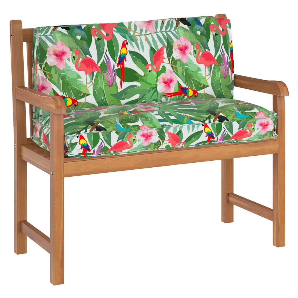 Pallet Cushion for Backrest Floral Multicolour 120 x 40 x 12 cm