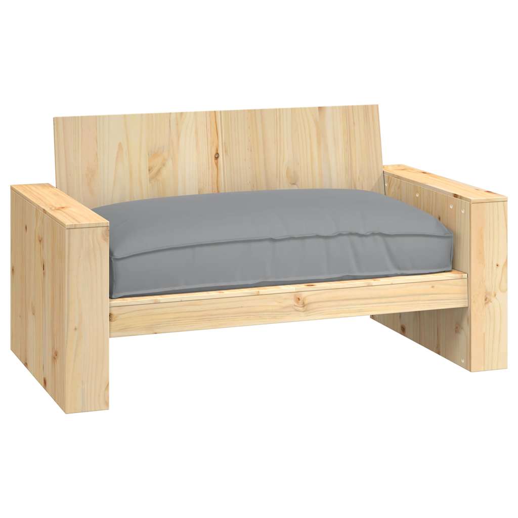 Pallet Cushion for suitable for Seat Grey 120 x 80 x 12 cm