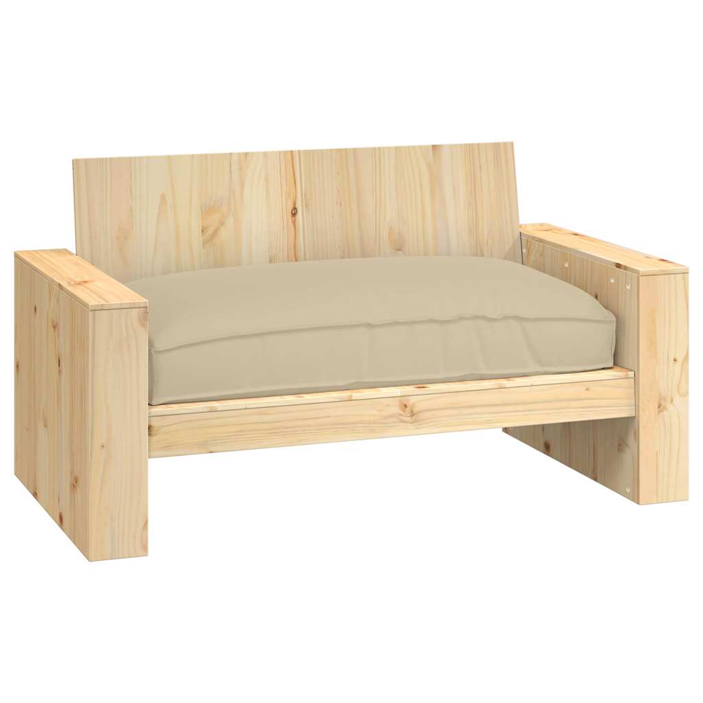 Pallet Cushion for suitable for Seat Beige 120 x 80 x 12 cm