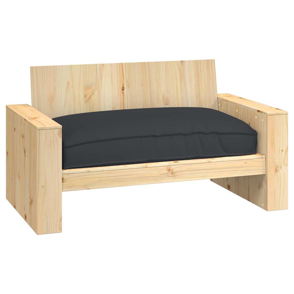 Pallet Cushion for suitable for Seat Black 120 x 80 x 12 cm
