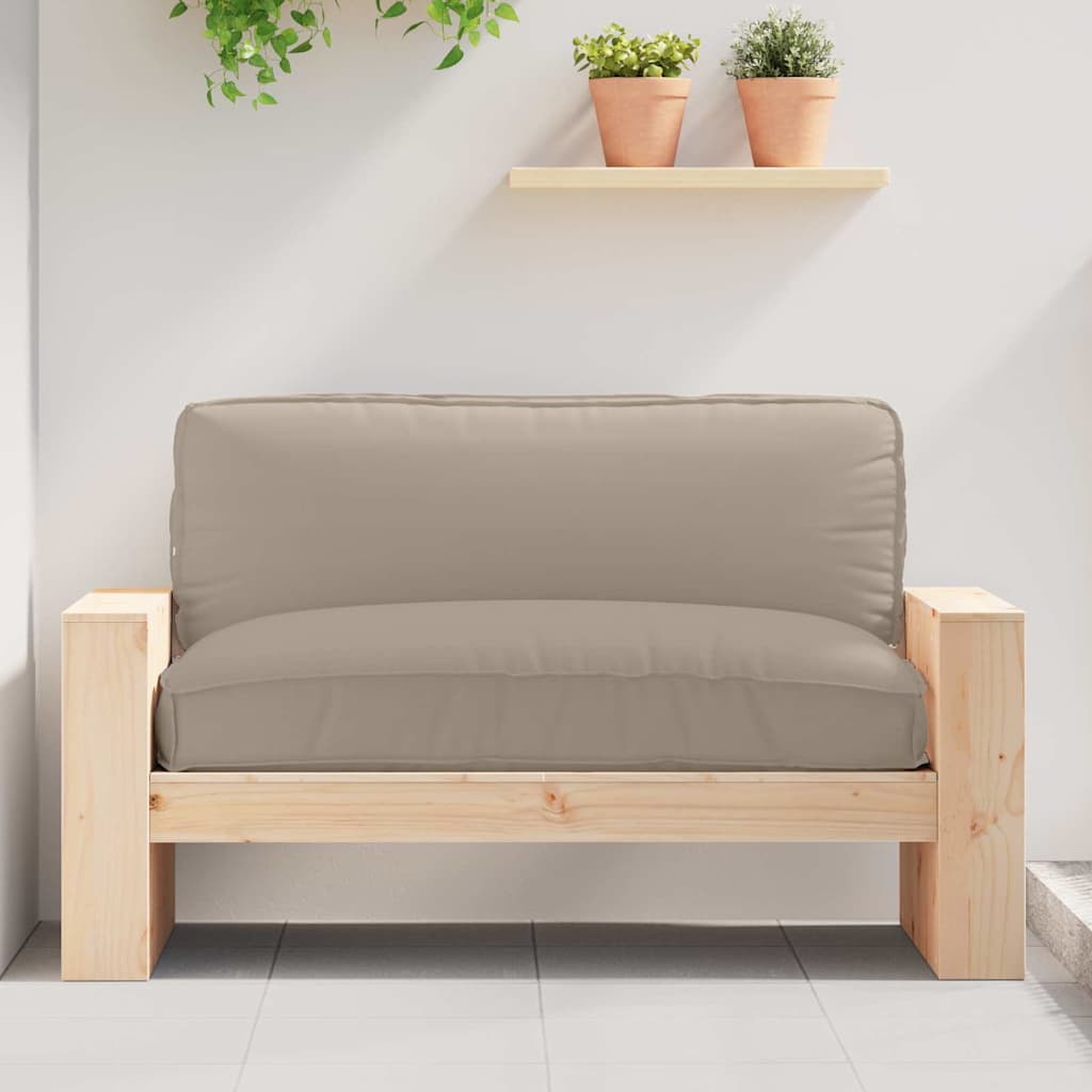 Pallet Cushion for suitable for Seat Taupe 120 x 80 x 12 cm