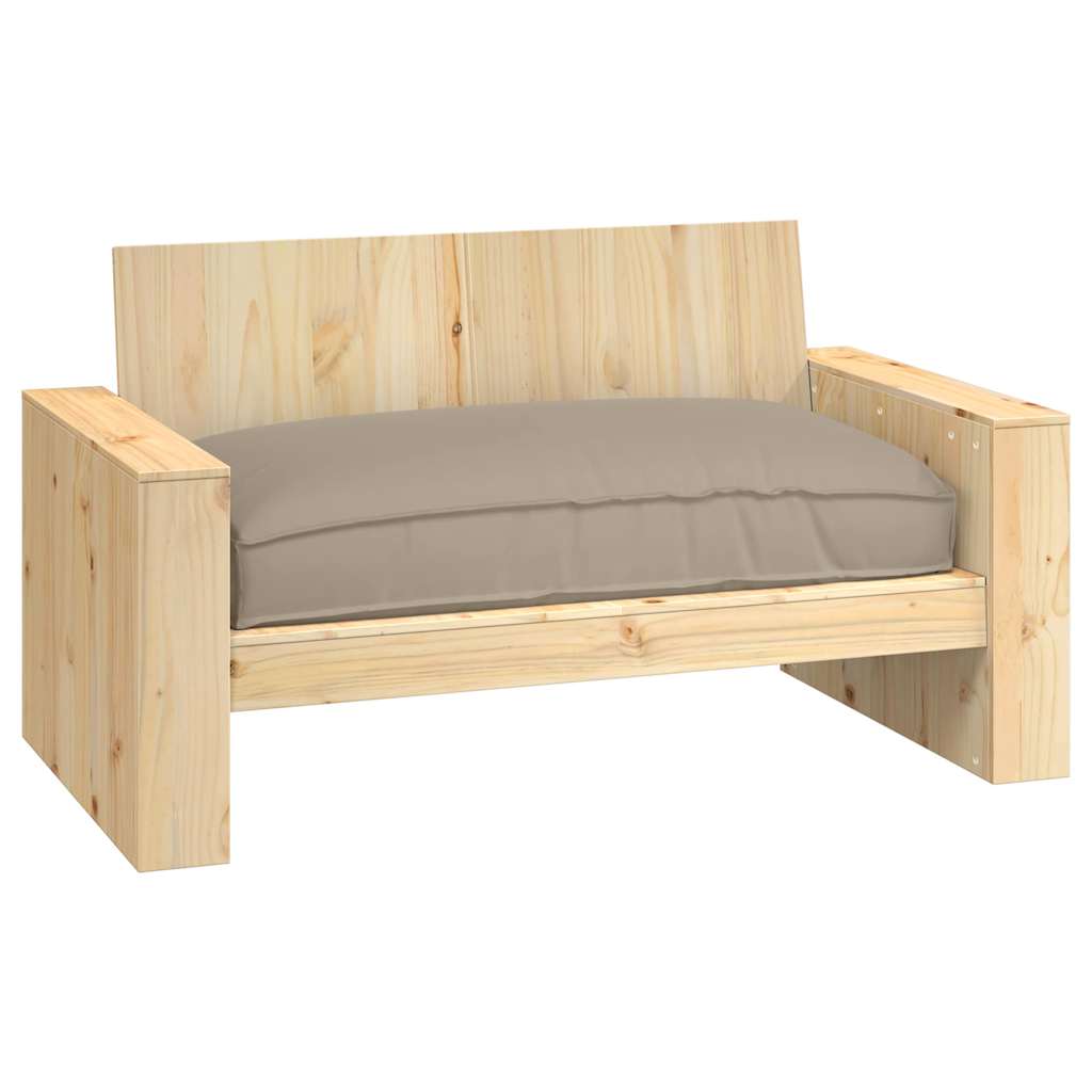 Pallet Cushion for suitable for Seat Taupe 120 x 80 x 12 cm
