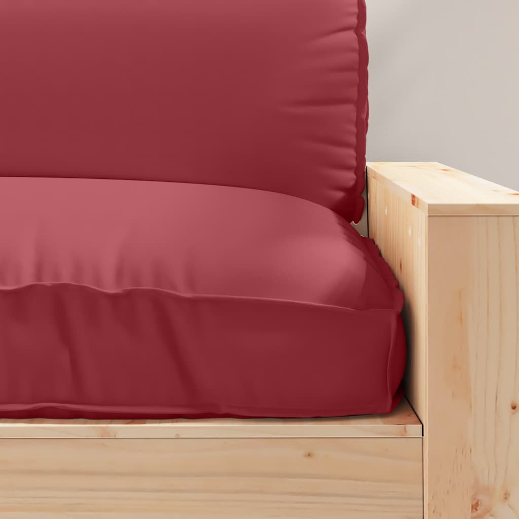 Pallet Cushion for suitable for Seat Wine Red 120 x 80 x 12 cm