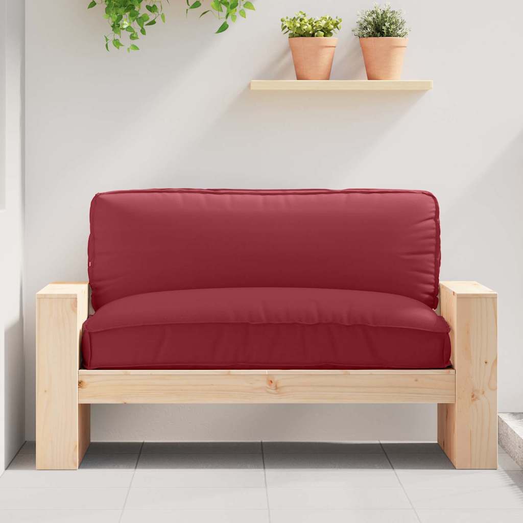 Pallet Cushion for suitable for Seat Wine Red 120 x 80 x 12 cm