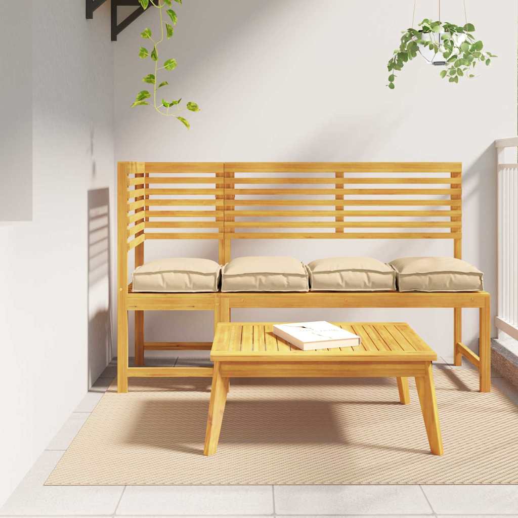 Pallet Cushion for suitable for Seat 4 pcs Beige 40 x 40 x 8 cm