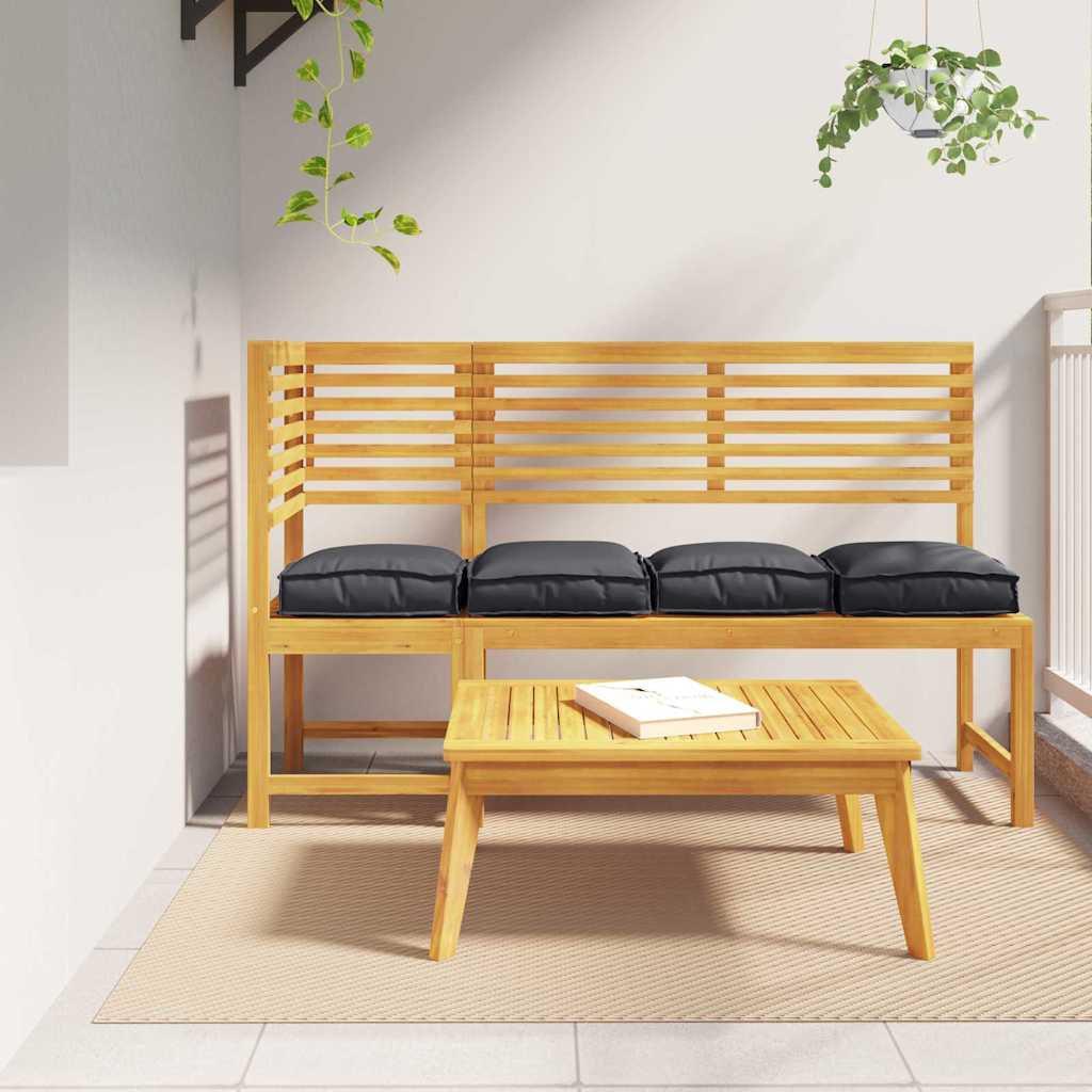 Pallet Cushion for suitable for Seat 4 pcs Black 40 x 40 x 8 cm