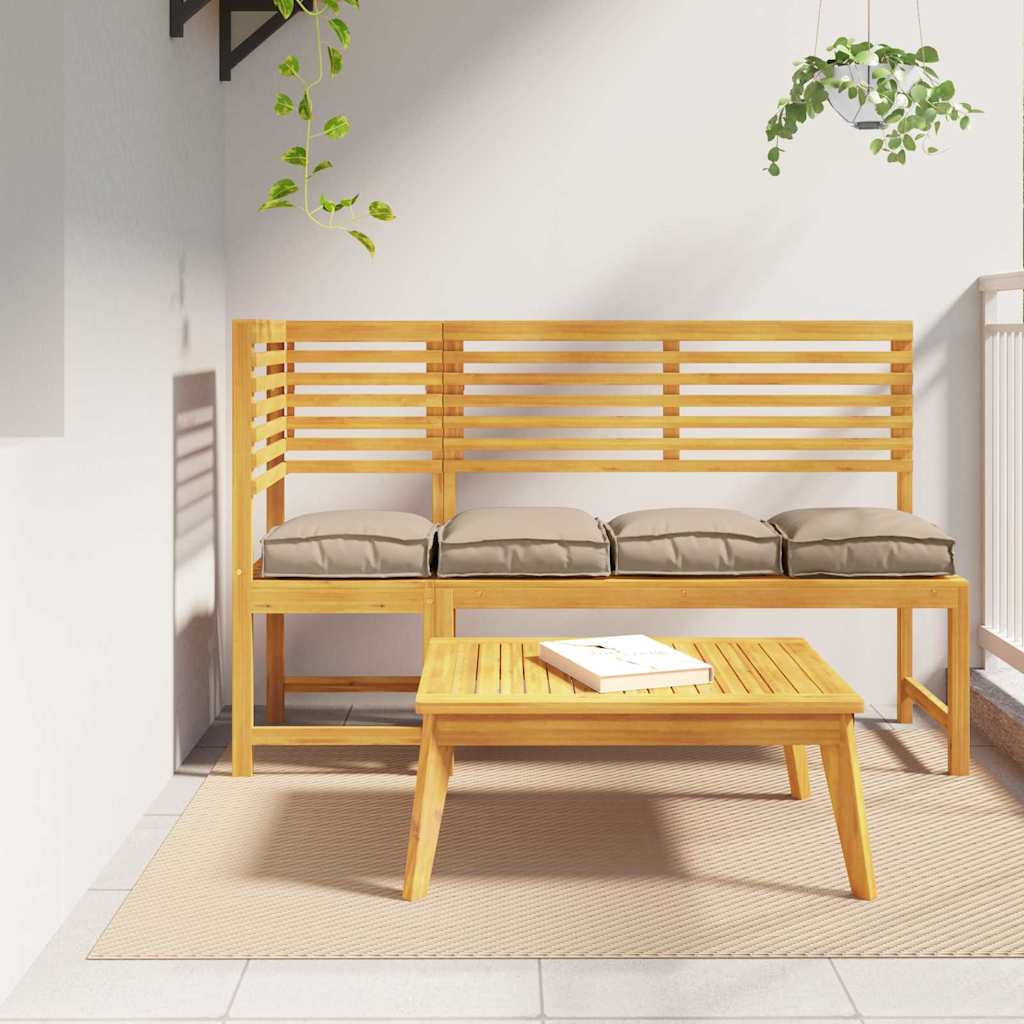Pallet Cushion for suitable for Seat 4 pcs Taupe 40 x 40 x 8 cm