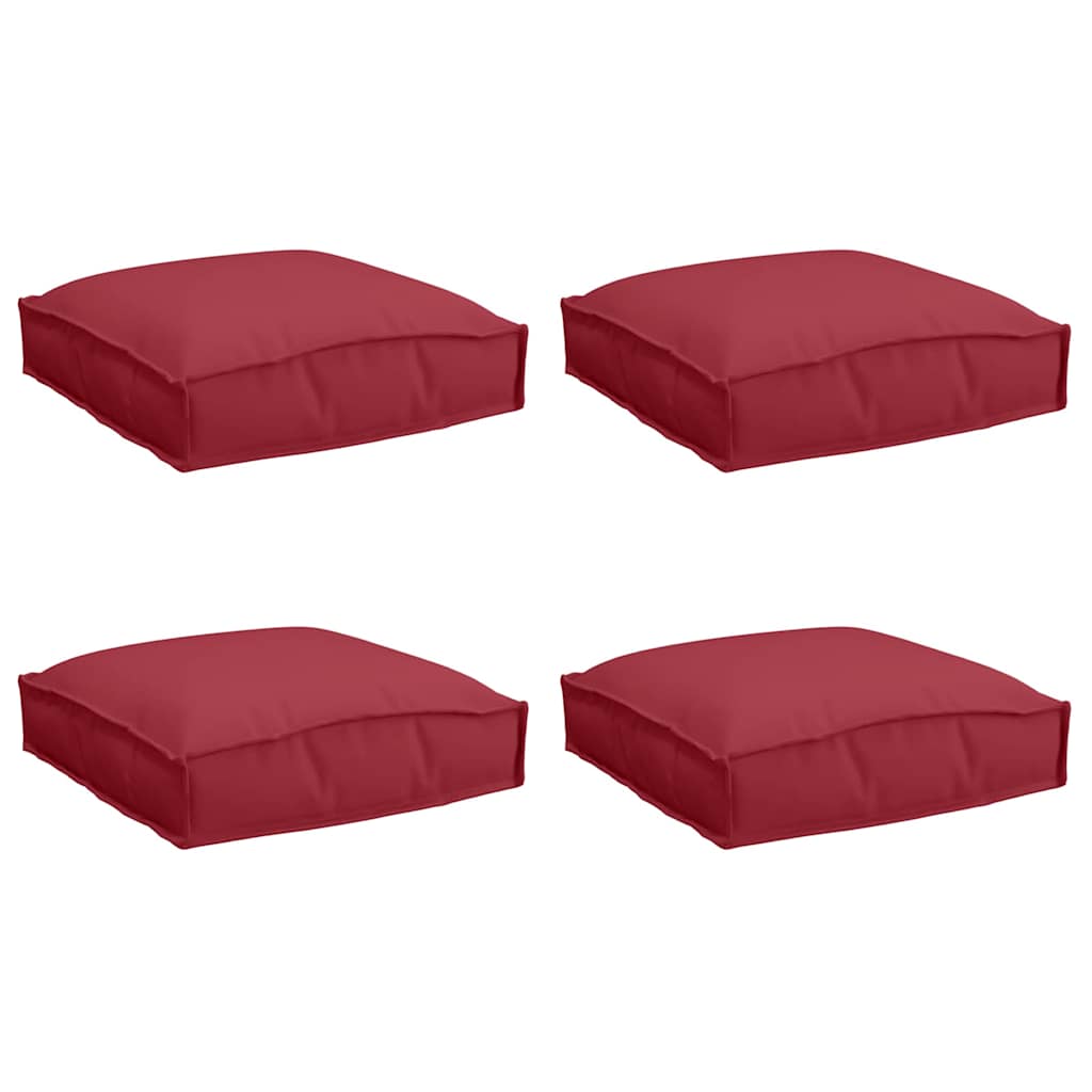 Pallet Cushion for suitable for Seat 4 pcs Wine Red