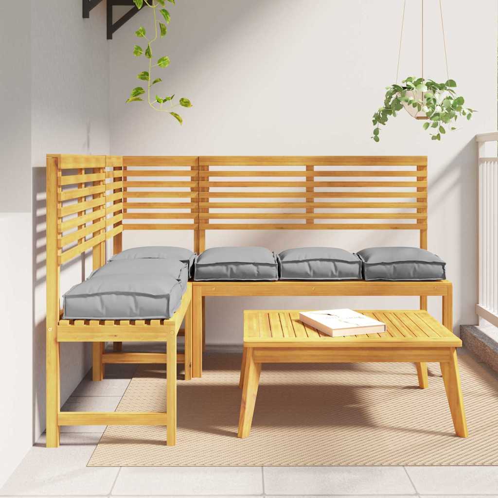 Pallet Cushion for suitable for Seat 6 pcs Grey 40 x 40 x 8 cm