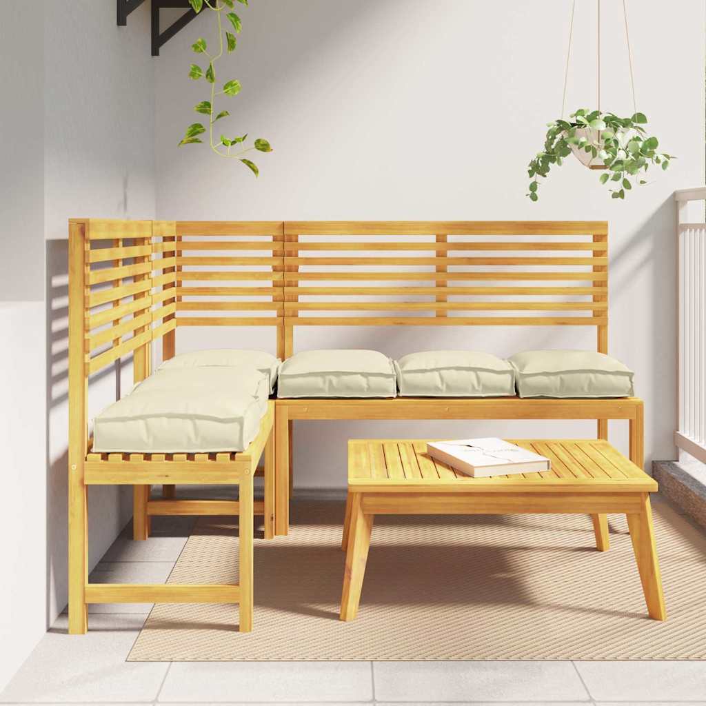 Pallet Cushion for suitable for Seat 6 pcs Cream 40 x 40 x 8 cm
