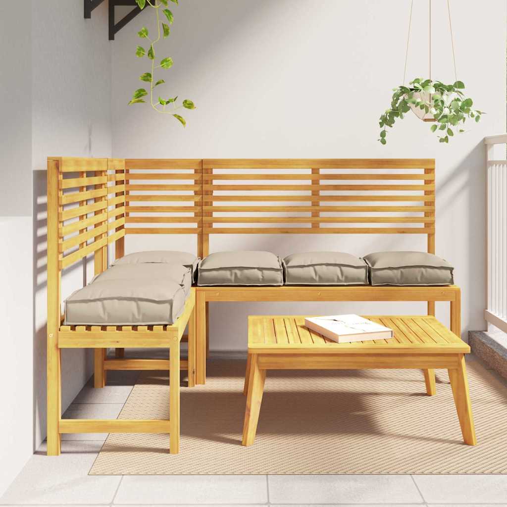 Pallet Cushion for suitable for Seat 6 pcs Taupe 40 x 40 x 8 cm