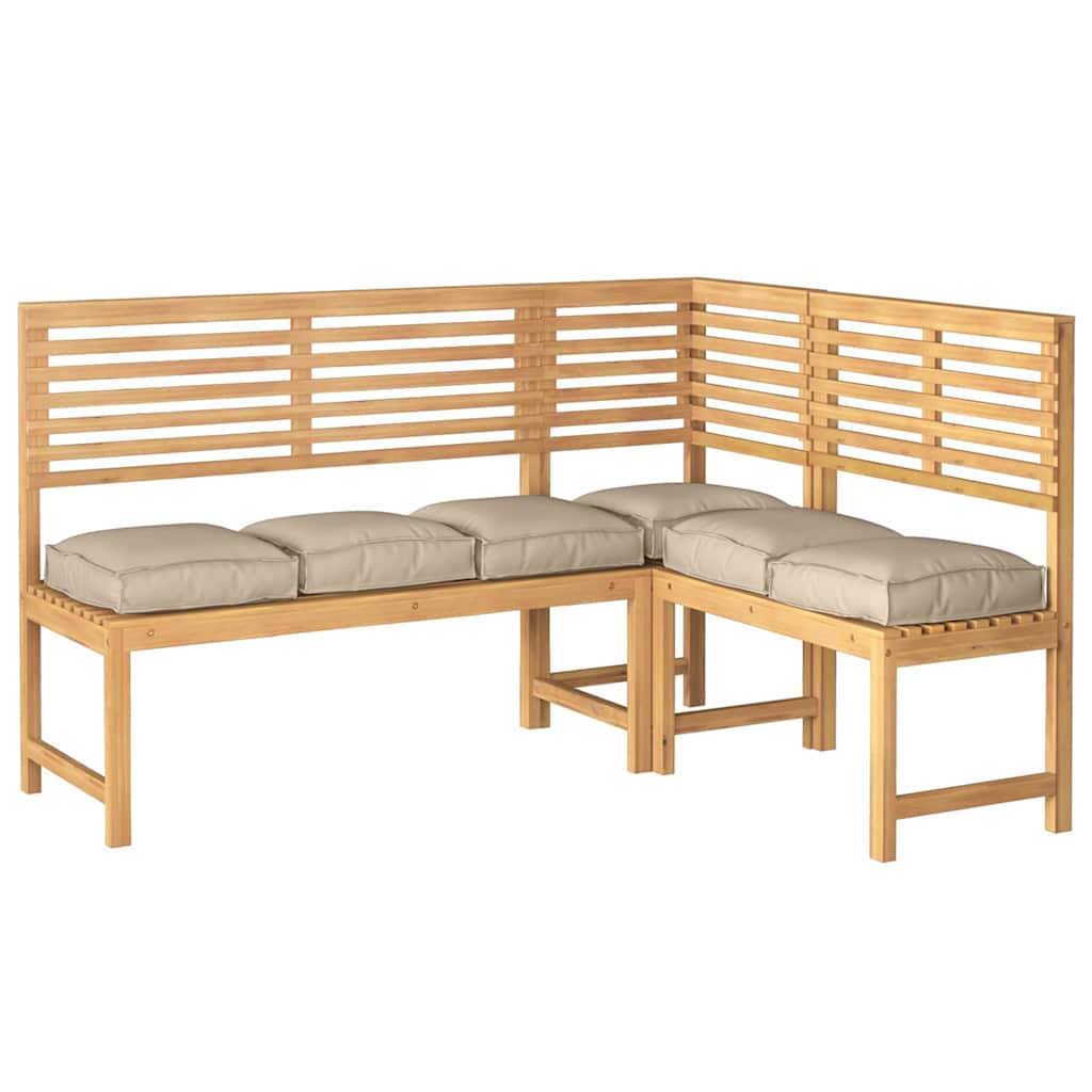 Pallet Cushion for suitable for Seat 6 pcs Taupe 40 x 40 x 8 cm