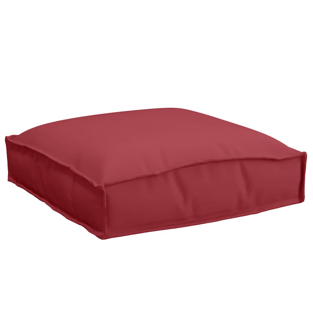 Pallet Cushion for suitable for Seat 6 pcs Wine Red 40 x 40 x 8 cm