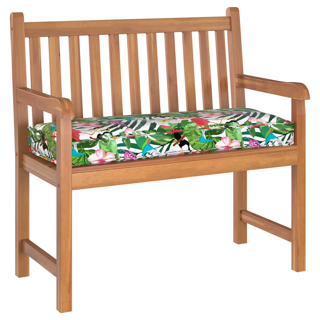 Pallet Cushion for Bench Floral Multicolour 100 x 40 x 8 cm