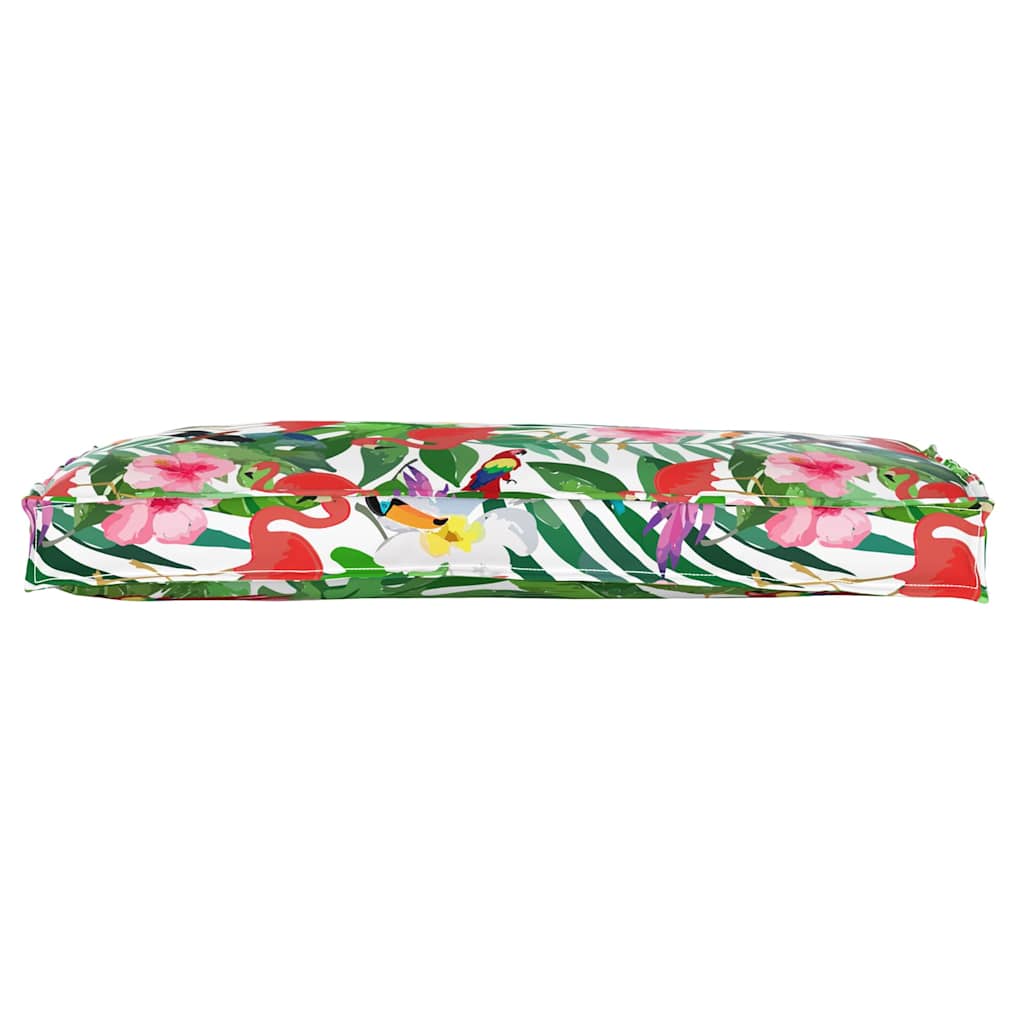 Pallet Cushion for Bench Floral Multicolour 100 x 40 x 8 cm