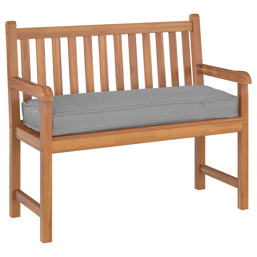 Pallet Cushion for Bench Grey 120 x 40 x 8 cm Oxford fabric