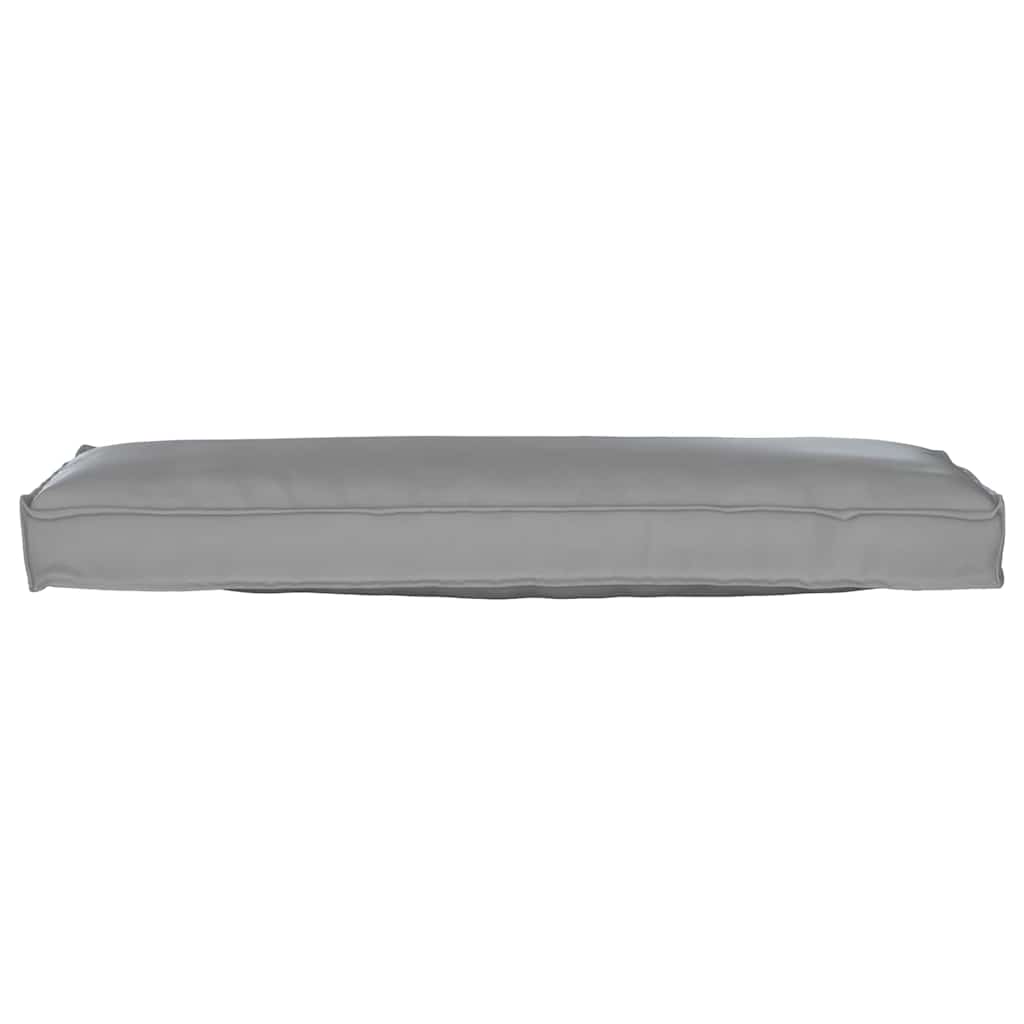 Pallet Cushion for Bench Grey 120 x 40 x 8 cm Oxford fabric