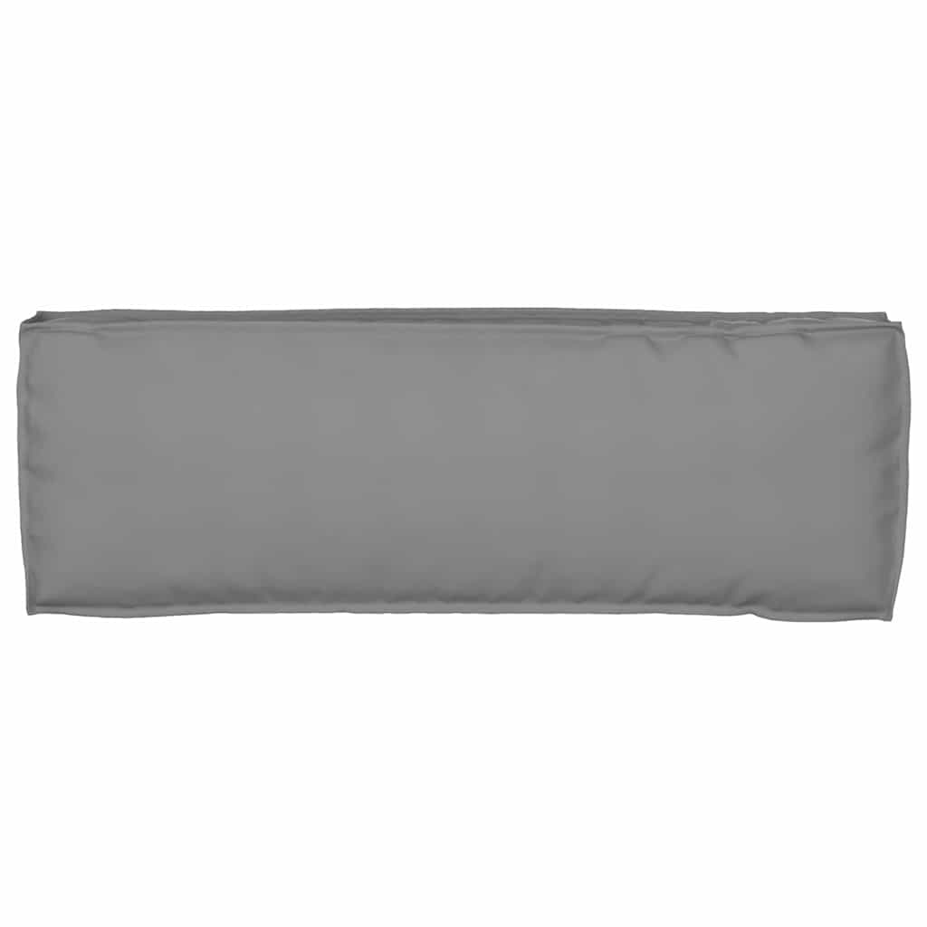 Pallet Cushion for Bench Grey 120 x 40 x 8 cm Oxford fabric