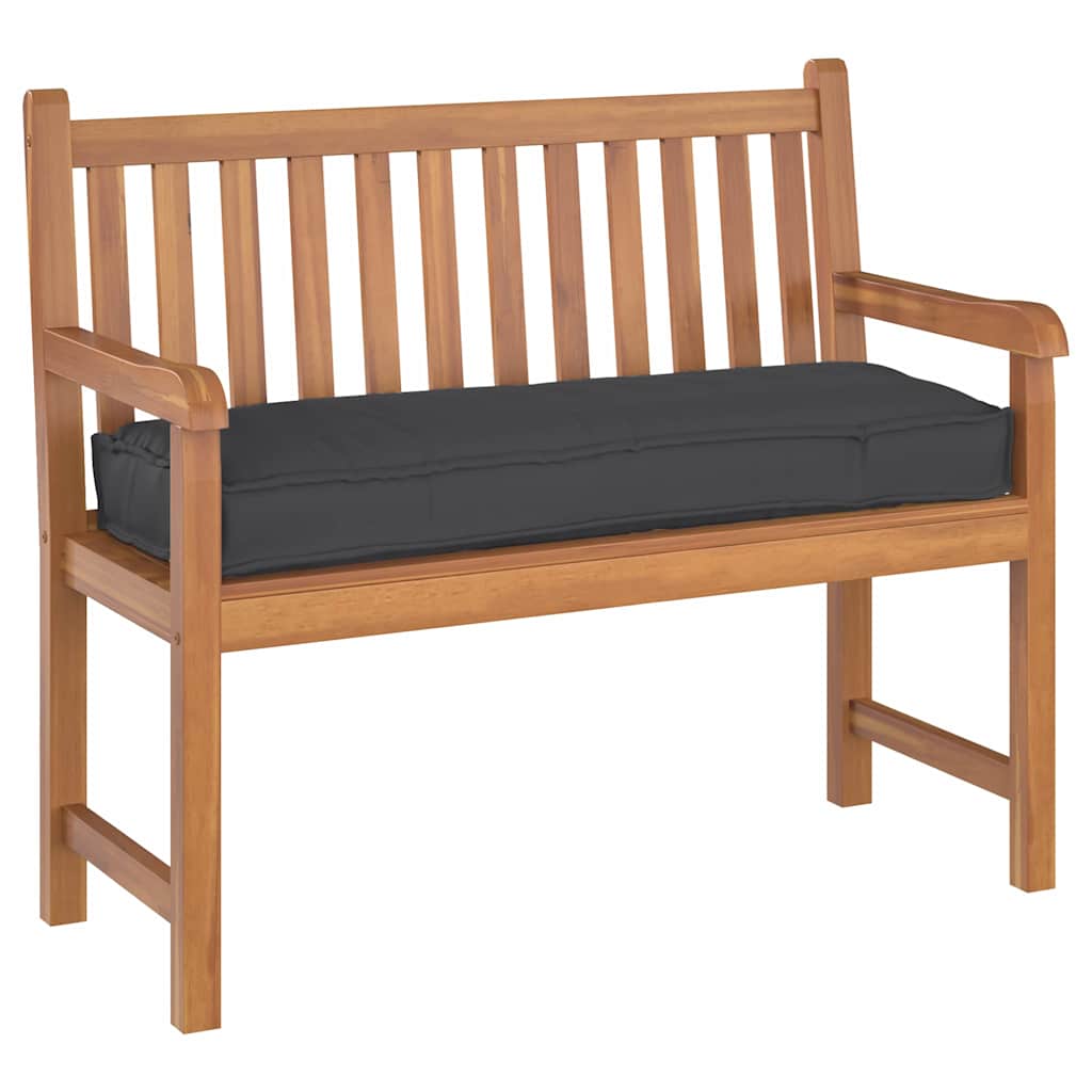 Pallet Cushion for Bench Black 120 x 40 x 8 cm Oxford fabric