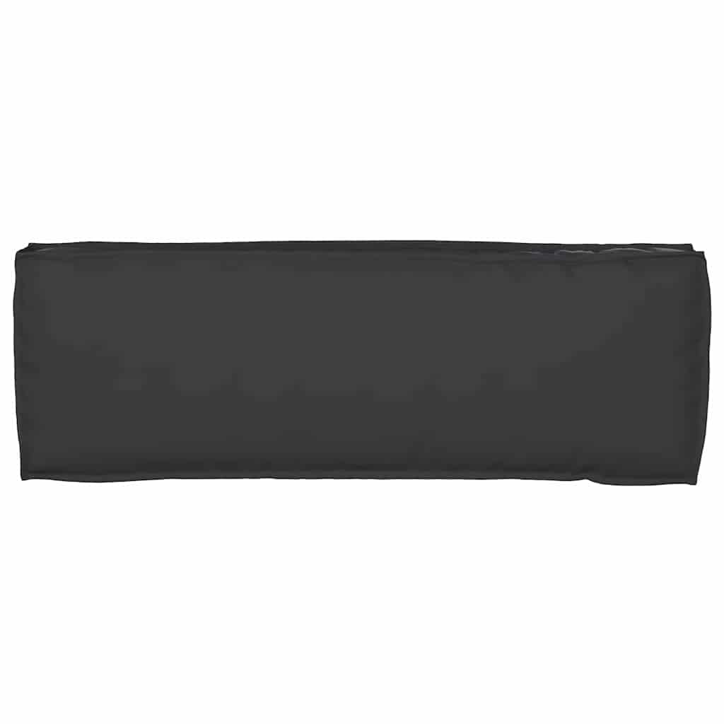 Pallet Cushion for Bench Black 120 x 40 x 8 cm Oxford fabric