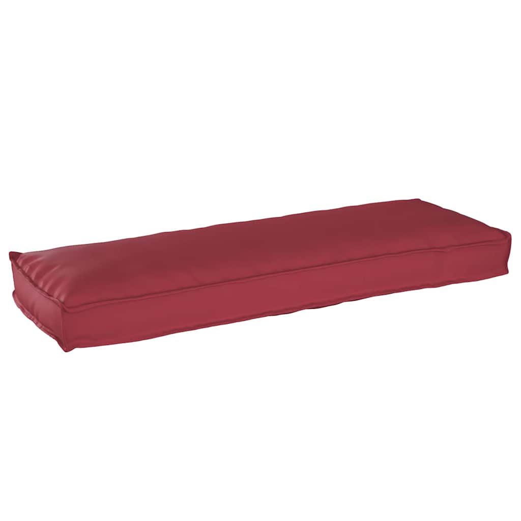 Pallet Cushion for Bench Wine Red 120 x 40 x 8 cm Oxford fabric
